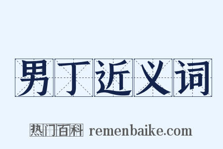 男丁近义词是什么意思的图片